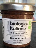 Olives noires antipasti