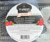 Gateau breton fourrage framboise