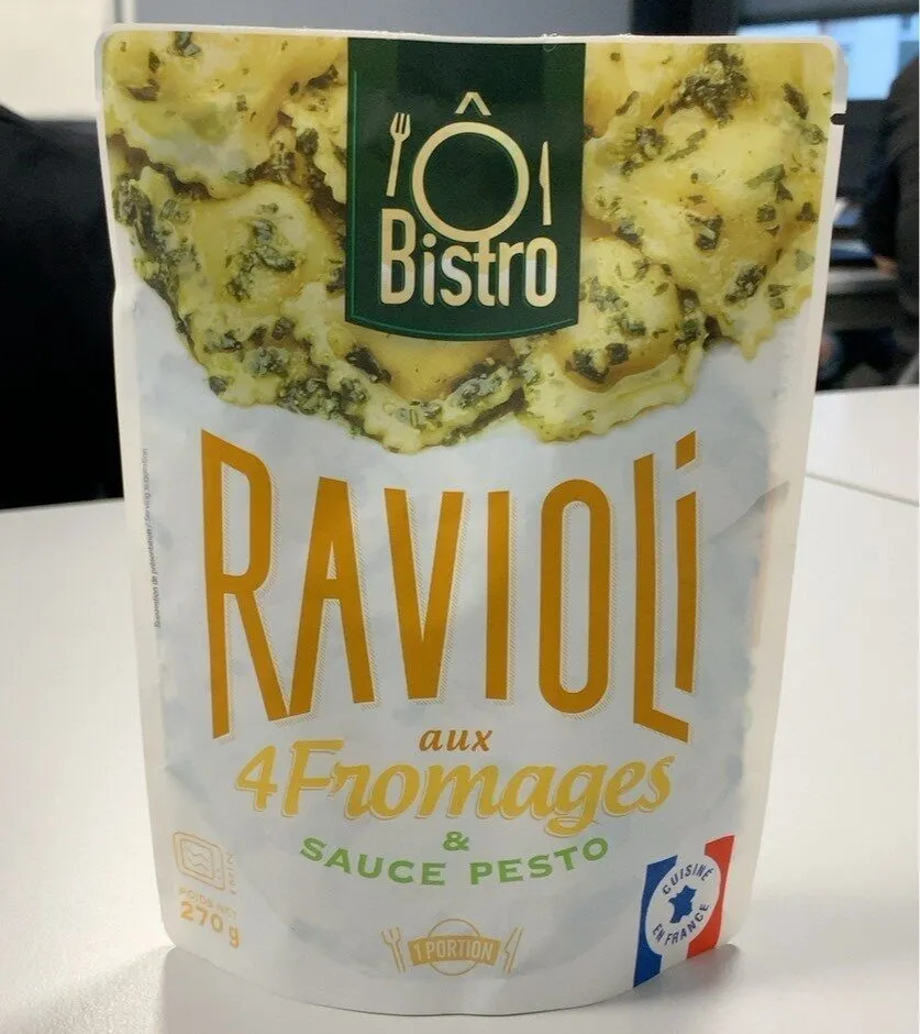 Ravioli aux 4 fromages et sauce pesto