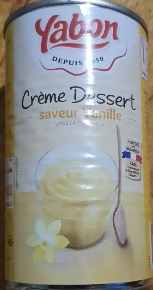 Crème dessert saveur vanille