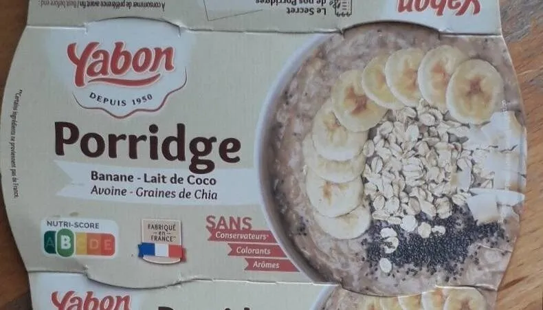 Porridge banane lait de coco