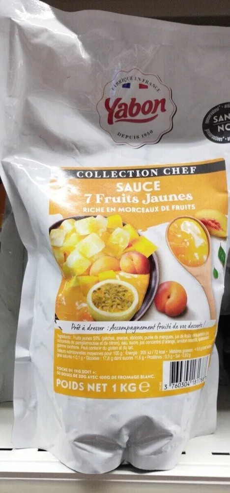 Sauce fruit jaune