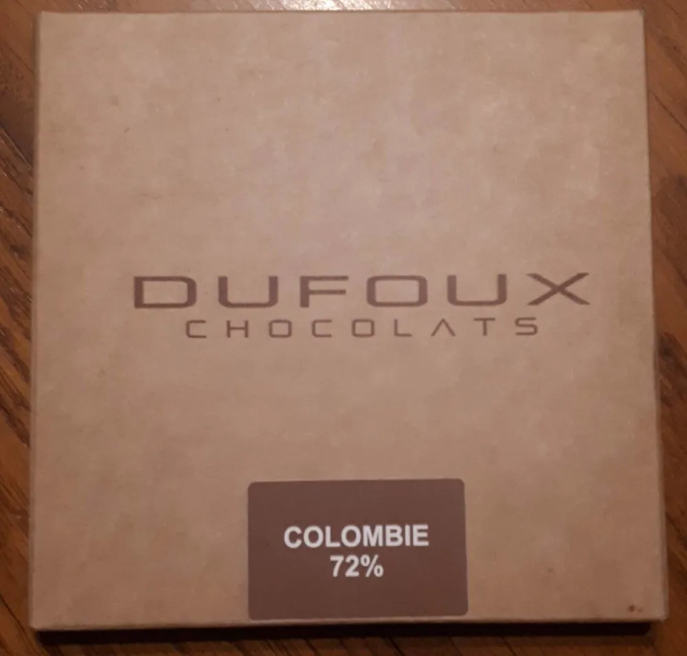 Plaquette de chocolat Colombie 72%