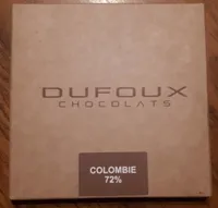 Plaquette de chocolat Colombie 72%