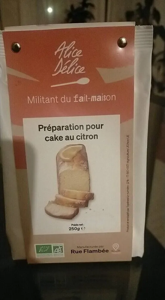 Préparation pour cake au citron