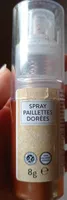Spray paillettes dorées