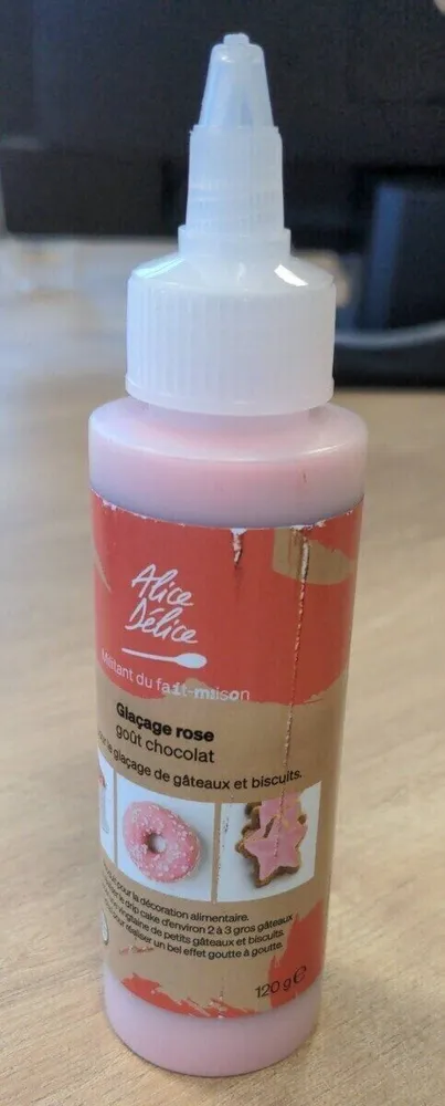 Glaçage rose goût chocolat