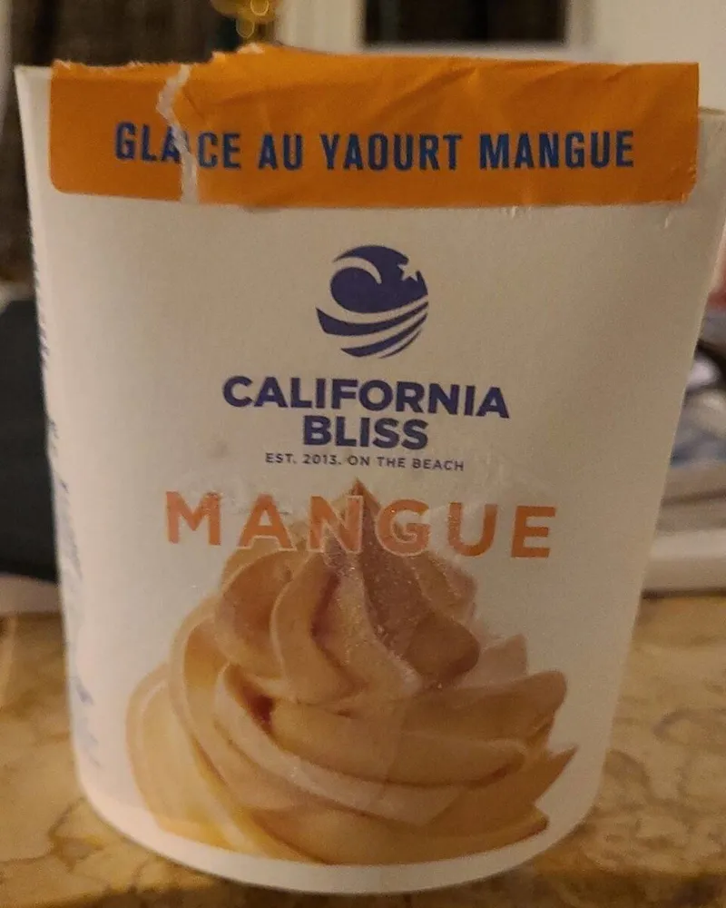 Glace au yaourt mangue