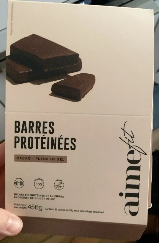 Barre proteines cacao
