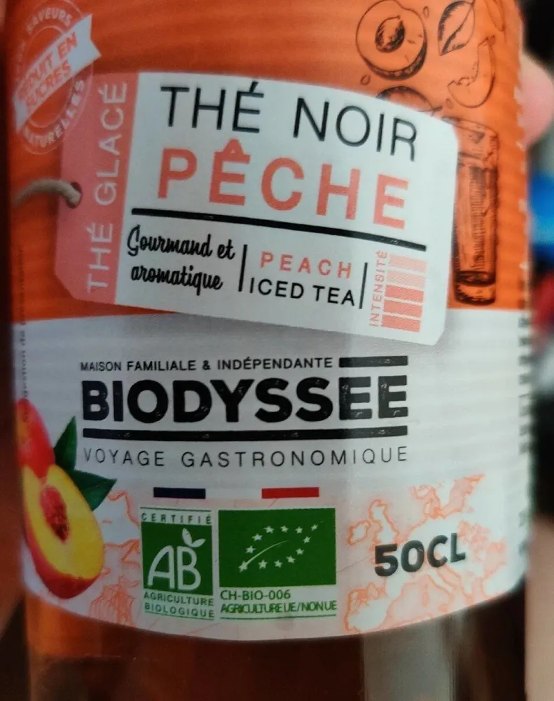 Thé noir pêche