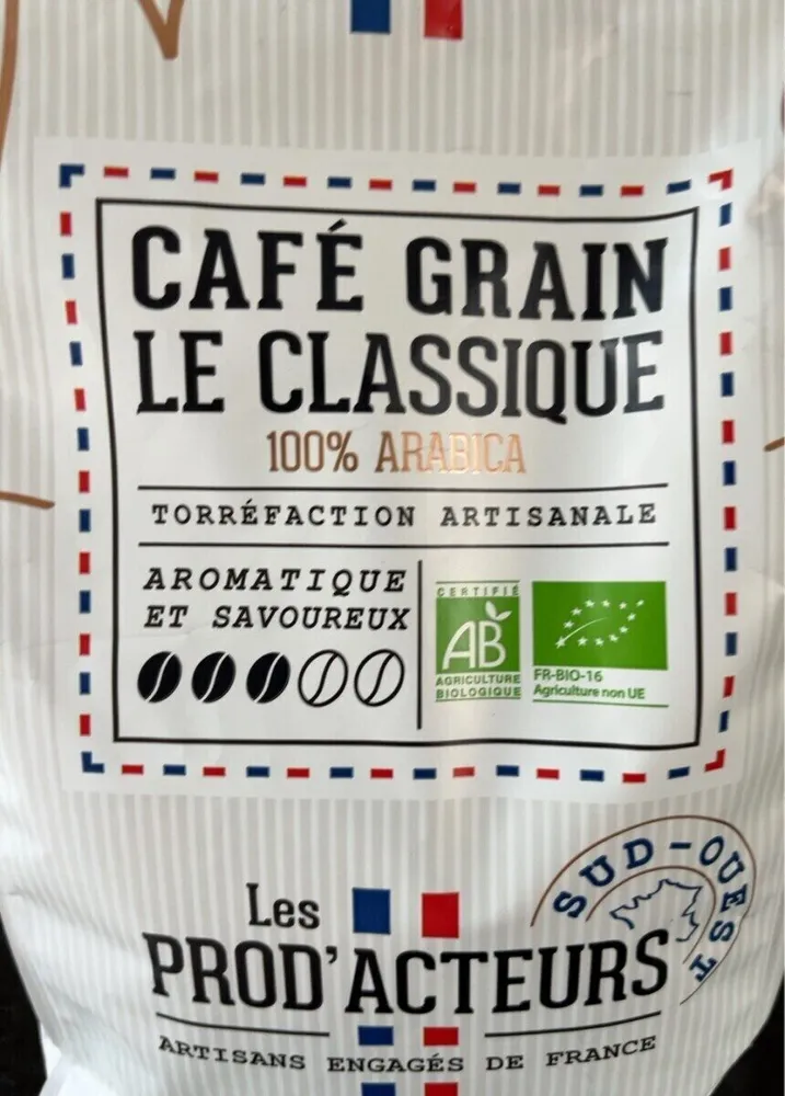 CAFÉ GRAIN LE CLASSIQUE 100% ARABICA
