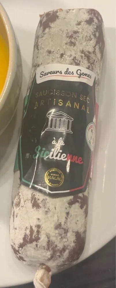 Saucisson sec artisanal a la sicilienne halal