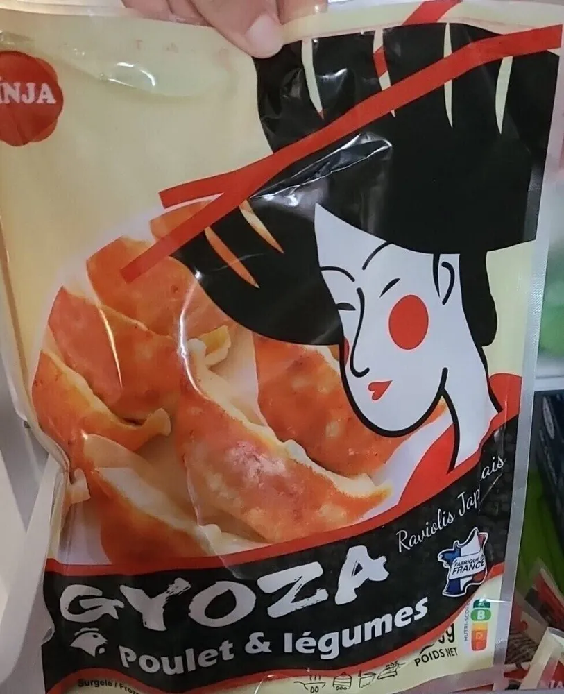 Raviolis japonais poulet et légumes