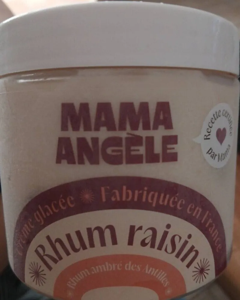 Crème glacée rhum raisin