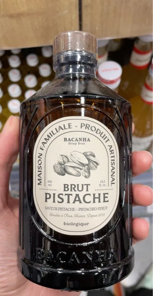 Sirop brut saveur pistache