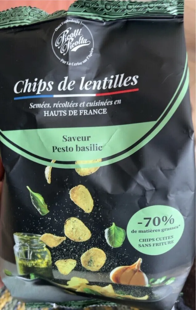 Chips pesto basilic