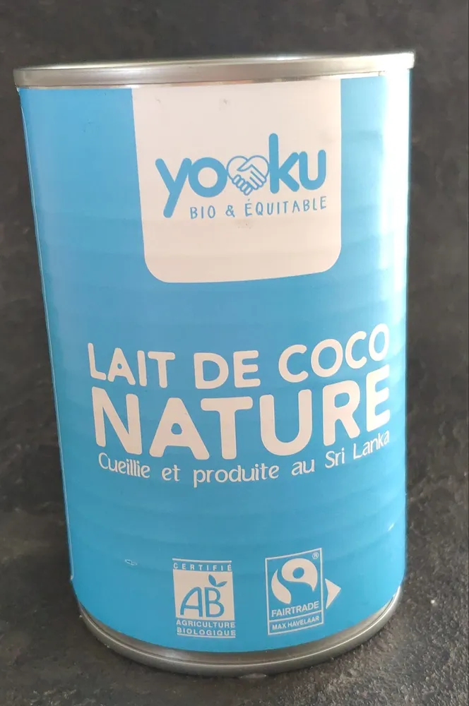 Lait de coco nature