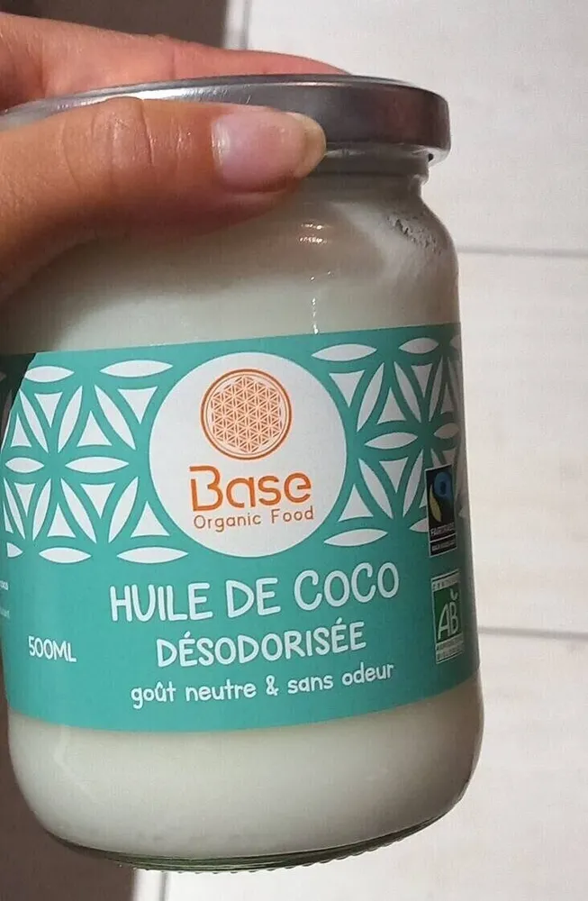 Huile de coco désodorise neutre sans odeur