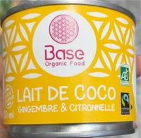 Lait de coco gingembre et citronnelle