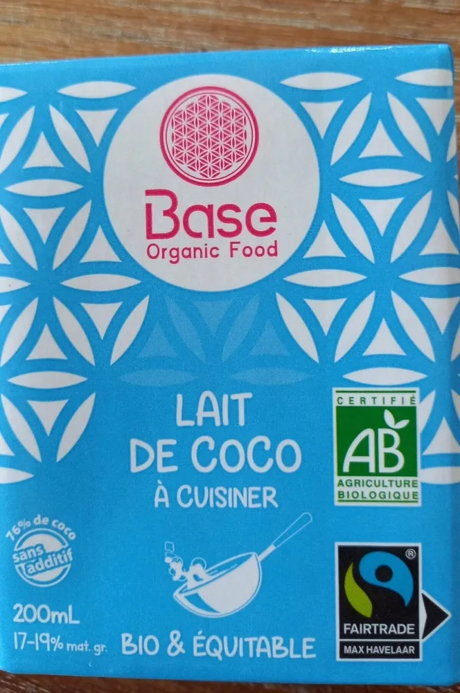 LAIT DE COCO À CUISINER