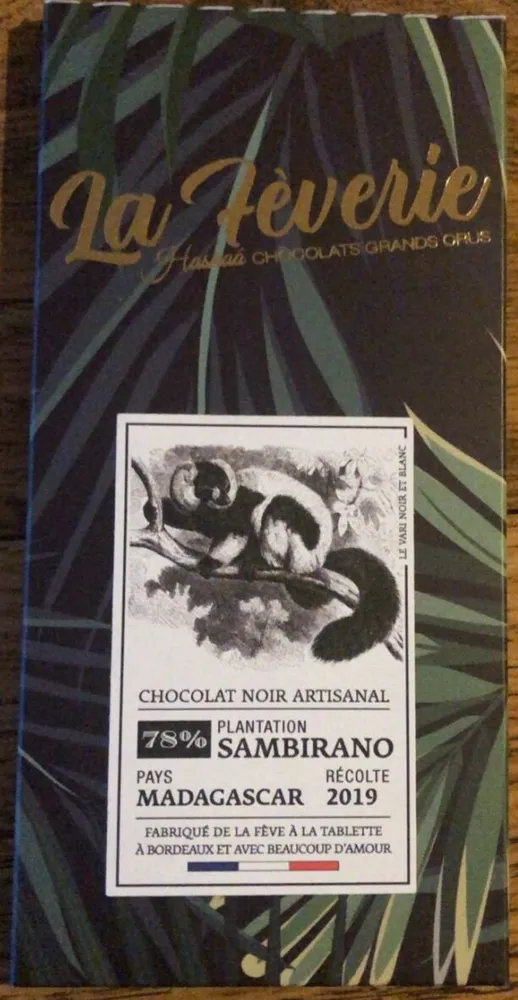 Chocolat Noir Artisanal Plantation Sambirano