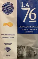 Chips artisanales nature ondulée finement salée