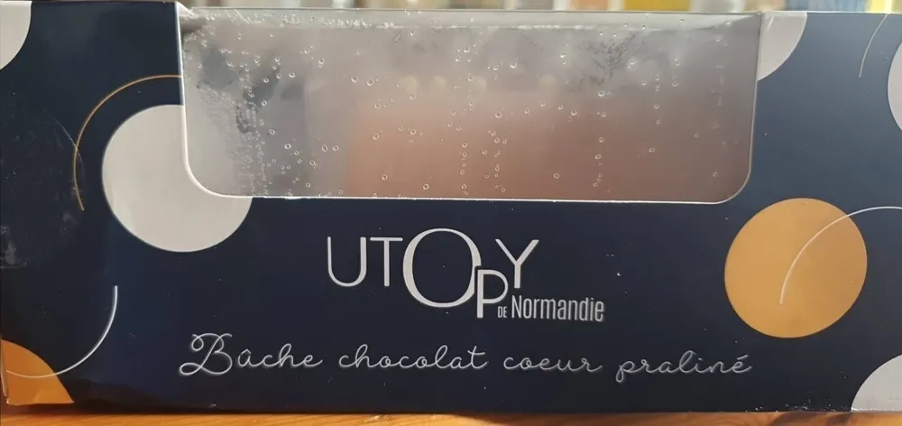 Bûche chocolat cœur praliné