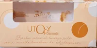 Utopy de Normandie, bûche caramel beurre salé, cœur vanille bourbon de Madagascar