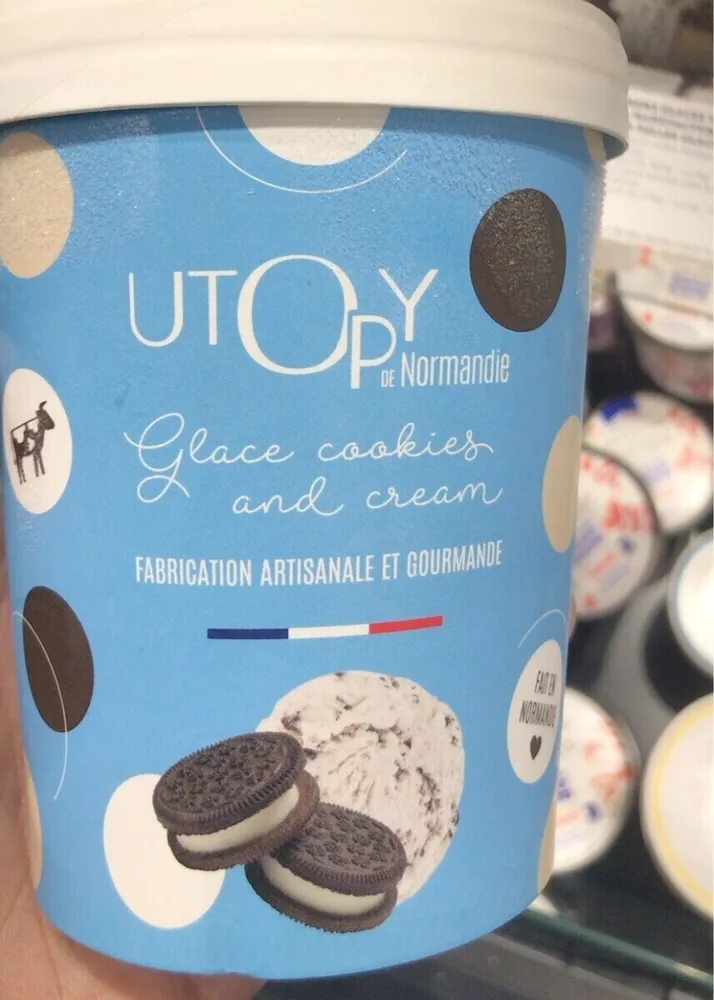 Glace cookies and cream