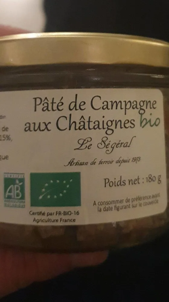 Pâté de Campagne aux châtaignes bio