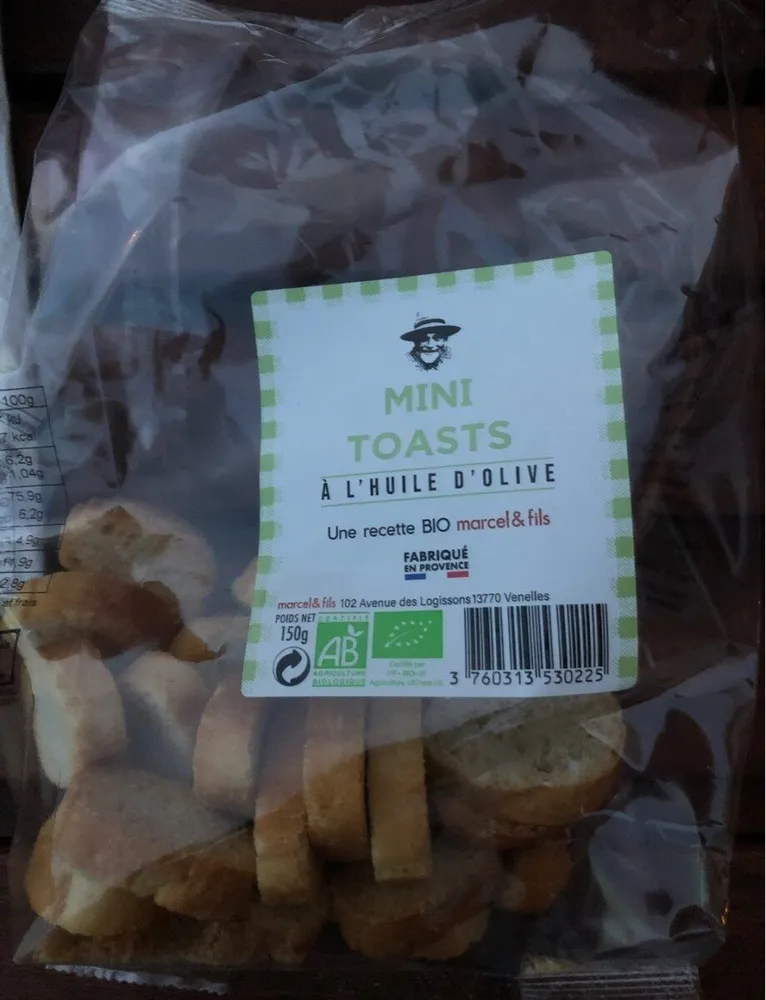 Mini toasts à l'huile d'olive
