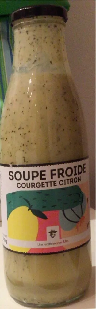 Soupe froide courgette citron