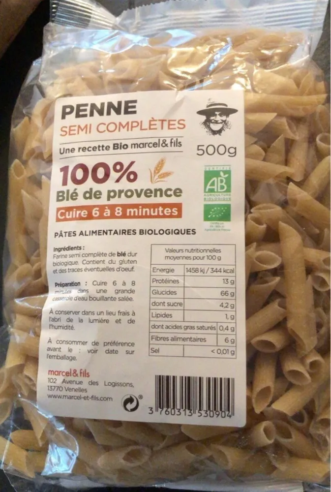 Penne semi completes