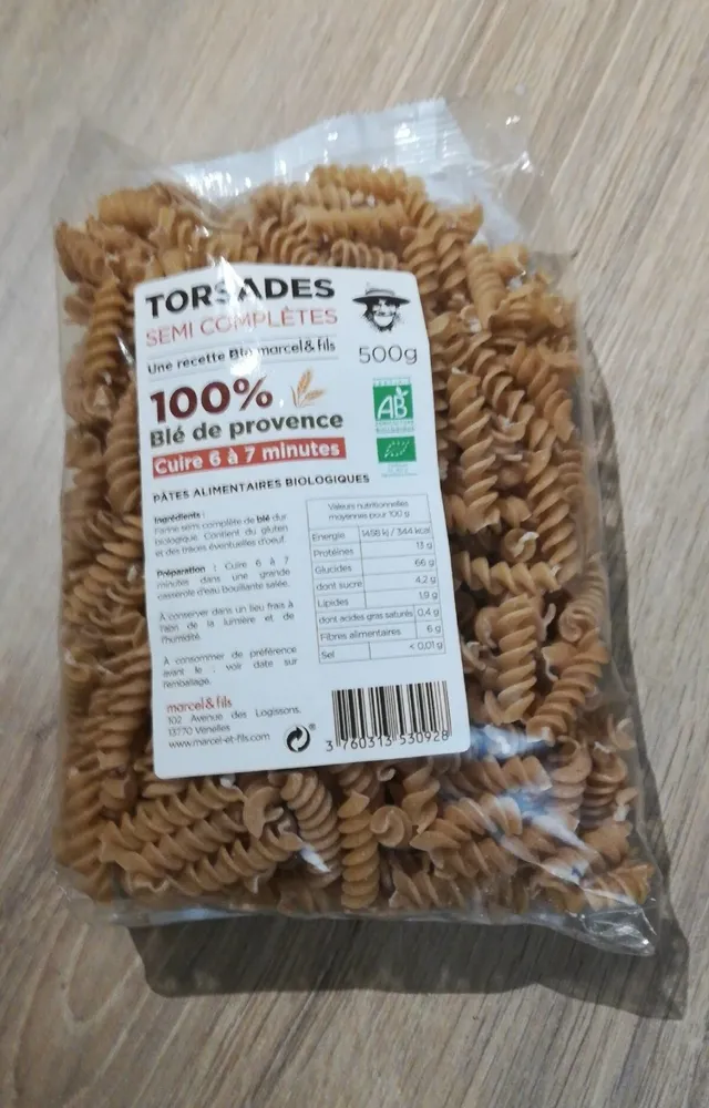 Torsades semi complètes