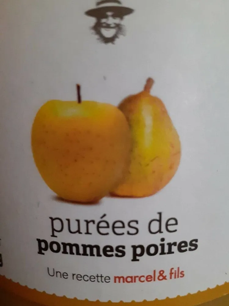 Purée de pommes poires
