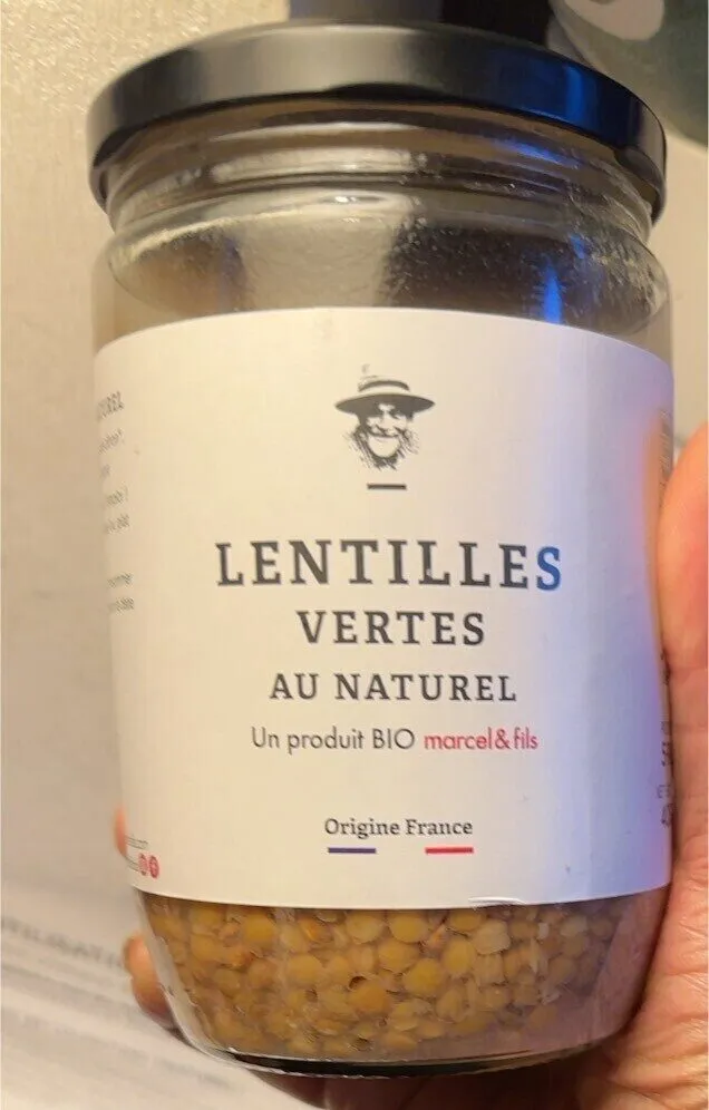 Lentilles vertes au naturel