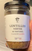 Lentilles vertes au naturel