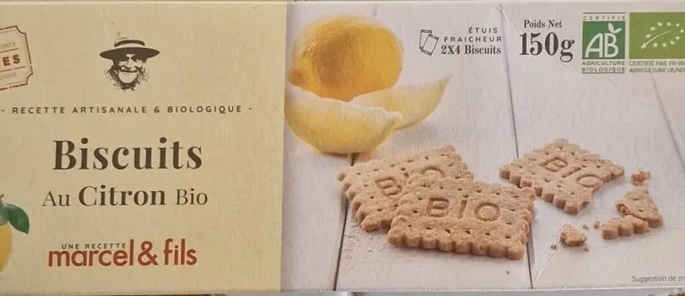 Biscuits au citron bio