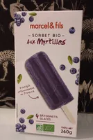 Sorbet bio aux myrtilles