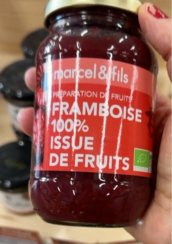 Preparation de fruits framboises
