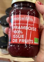 Preparation de fruits framboises