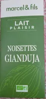Chocolat lait plaisir noisettes Gianduja