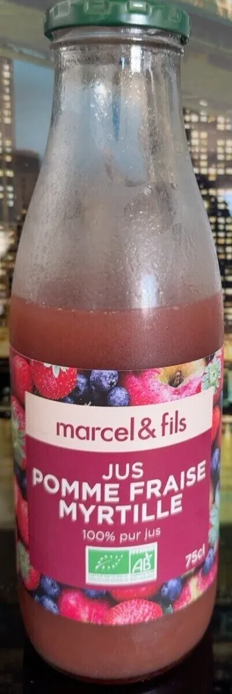 Jus pomme fraise myrtille