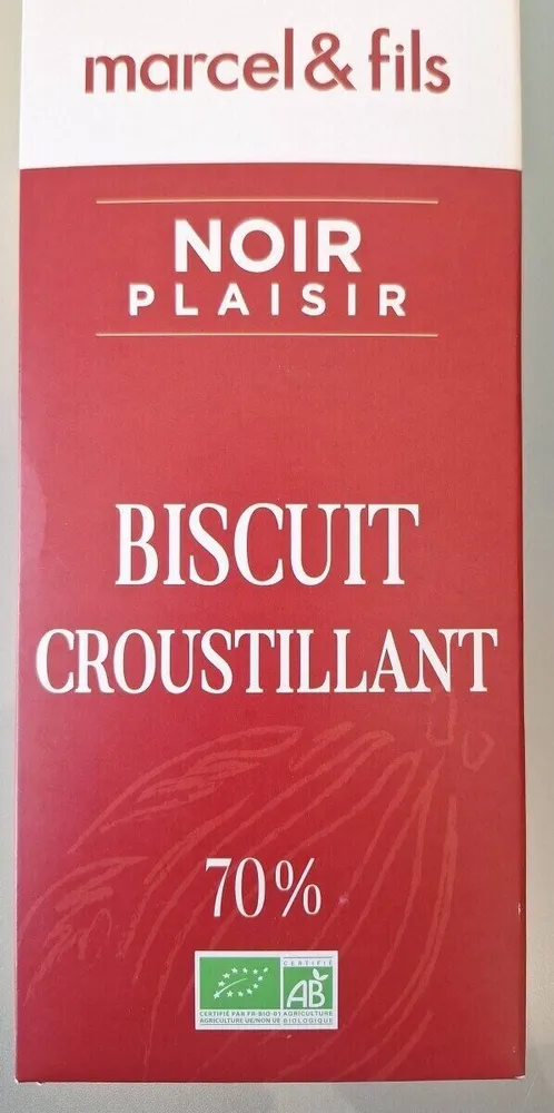 Chocolat noir plaisir 70%