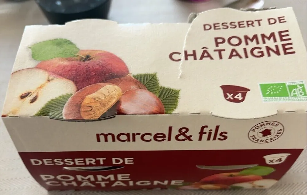 Dessert de pomme châtaigne