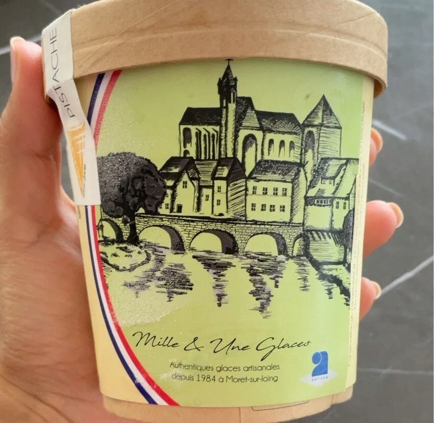 Crème galcée pistache