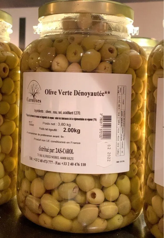 Olive Verte Denoyautée