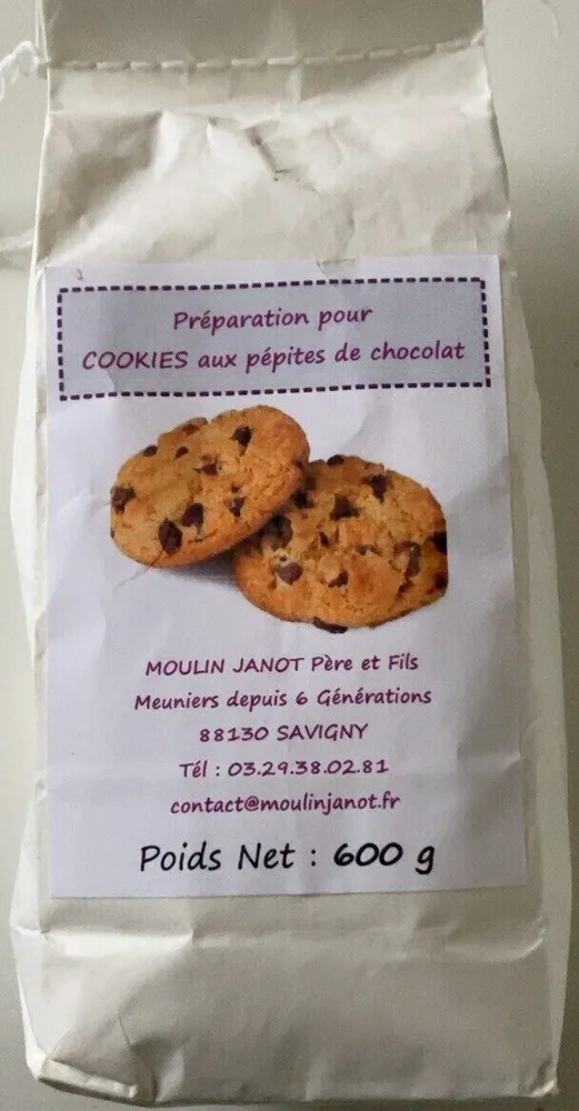 Preparation pour Cookies aux pépites de chocolat