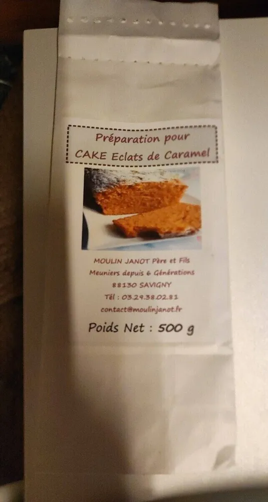 Préparation pour cake éclat de caramel