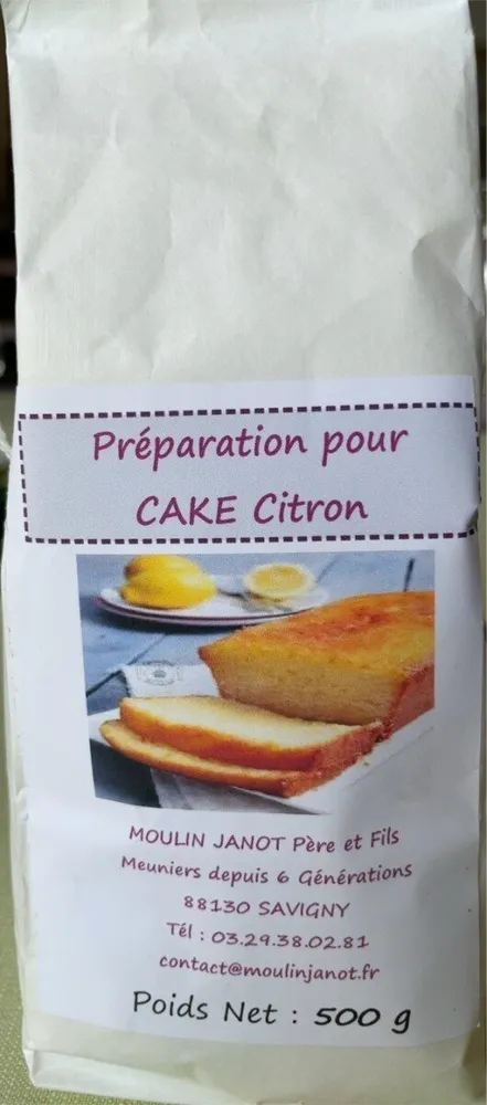 Preparation pour cake au citron